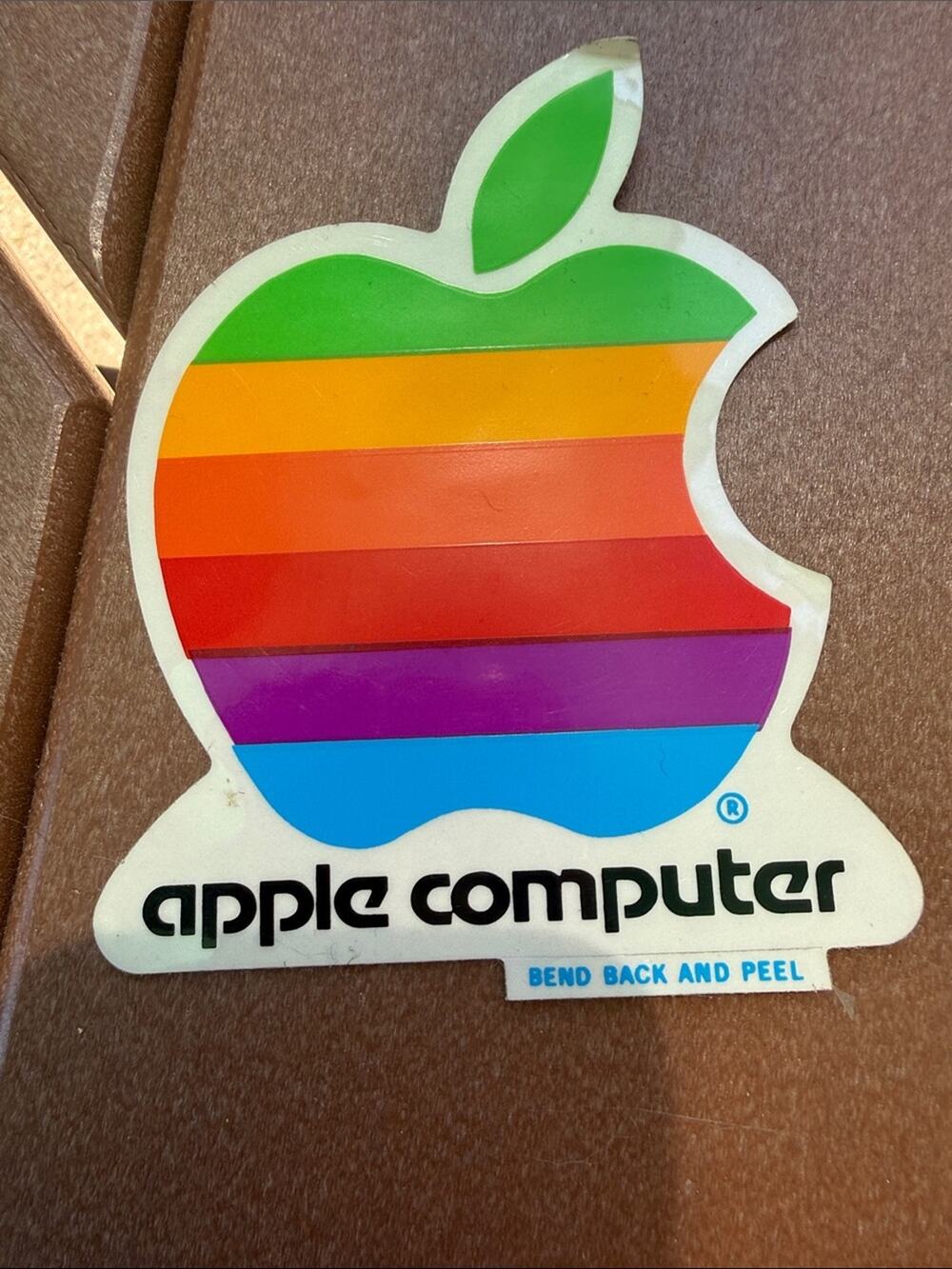 Vintage Apple Computer Sticker 80s